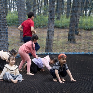 Ropecube - Equipo de Diversión para Parques Forestales: Trampolín de Árbol Tejido a Mano, Resistente a la Corrosión y a los Rayos UV, Túnel de Escalada y Columpio Colgante - Product Image 4