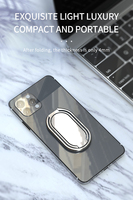 Nouveautés : Support de téléphone universel en alliage de zinc, rétractable, pliable, avec adhésif arrière et rotation à 360°