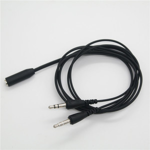 Audio Splitter Cable 1 To 2 3.5mm Male To Female <b>Adapter</b> For <b>Headphone</b> Computer Red 1M Long - Product Image 2