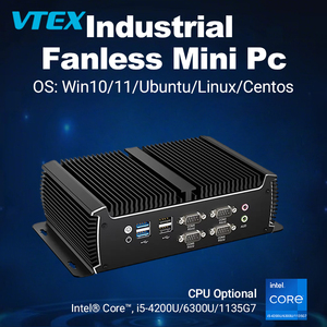 PC Industrial <span class=keywords><strong>I5</strong></span> CPU Opciones WIFI 4 BT 4 Dual DDR4 RAM MSATA SATA Almacenamiento RS232 COM Puertos Fanless Pequeño Compacto Industrial Pc <span class=keywords><strong>I5</strong></span> - Product Image 2