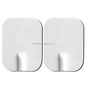 Elettrodi EMS in Gel di Gomma Spesso e Durevole Konmed, Cuscinetti in Silicone 4x6cm con Foro di Inserimento da 2.0mm, Cuscinetti Conduttivi Adesivi per Unità TENS - Product Image 2