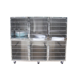 Gabbia Ospedaliera per Animali Domestici in Acciaio Inossidabile 304, Gabbia Multistrato Rinforzata per Gatti e Cani, Gabbia per Isolamento e Diagnosi - Product Image 5