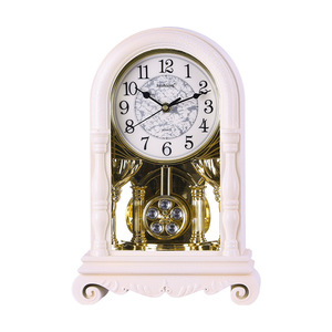 Haizixing Grandfather <b>Clock</b> Quartz Oval Reddish Brown Desktop Ornament Chiming <b>Clock</b> - Product Image 3
