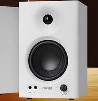 Enceinte de monitoring professionnelle Edifier MR4, système audio 2.0 pour ordinateur, téléviseur, bureau et salon, enceinte en bois