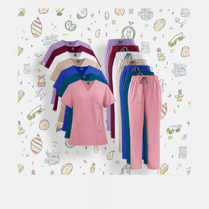 Uniformes de soins de santé chics d'été de créateur | Équipement de clinique extensible doux | Hybrid Spa & Ward Wear Custom Nurse OEM - Product Image 1