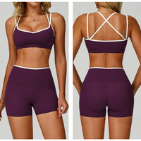 Shorts de yoga YSH personnalisés avec logo, confortables, grande taille, taille haute, effet push-up, séchage rapide, respirants, pour la gym et le fitness