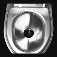 Vente en gros Kuge WC deux pièces en acier inoxydable 304 à double chasse pour toilettes publiques et aires de services routières