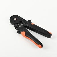 Kit complet d'outils de sertissage en acier HSC8 avec embouts assortis, pinces à cliquet robustes de qualité industrielle + connecteurs européens pour fils