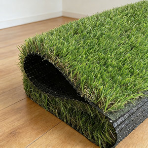 Gazon artificiel durable à poils mixtes (droits et bouclés) pour aires de jeux et terrains de sport, disponible en couleurs et largeurs personnalisées - Product Image 1