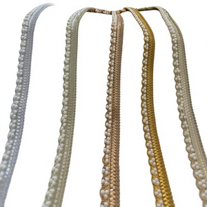 Dentelle brodée 3D de qualité supérieure avec fleurs, perles, sequins et strass pour robe de mariée, sari, lehenga, couture - Product Image 1