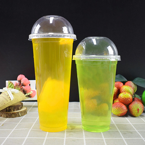 Vasos de Plástico Desechables de 360/500/700 ml con Tapa y Logotipo Personalizado, Vasos de PP para Jugos, Bebidas Boba - Product Image 1