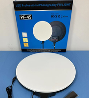 Lampe de photographie à lumière plate ronde de 18 pouces à écran plein, lampe de beauté, diffusion en direct pour les animateursPhoto
