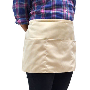 Custom Logo Fashionable Eco-Friendly Reusable Waist <b>Apron</b> Wholesale Polyester Cotton Kitchen Restaurant Ladies <b>Men</b> Pockets High - Product Image 4