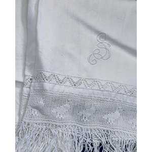 Juego de Lujo de Toallas de Mano y Baño Gruesas Bordadas con Flecos, Logotipo Personalizado, Técnica de Bordado en Seco para Uso en Spa - Product Image 4