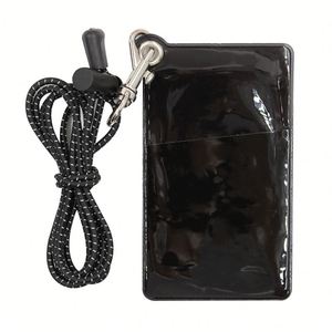 Waterproof Minimalist PVC Business <b>Card</b> Neck Lanyard Clear <b>Plastic</b> <b>ID</b> <b>Holder</b> Silk Screen Printed for Office Promotional Items - Product Image 2