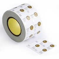 Étiquettes personnalisées pour flacons en PP PET avec feuille d'argent holographique de 2 ml, 3 ml et 10 ml