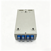 Boîtier de terminaison fibre optique LC 24 cœurs en PP pour montage mural FTTH, coffret de distribution et de raccordement