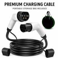 Kit de décharge d'adaptateur V2L compatible avec les véhicules BYD V2L, prise Mennekes Type 2, alimentation externe, verrouillage de sécurité et lumière LED