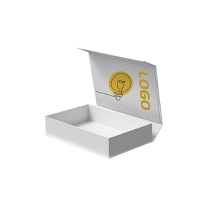 HENGXING Custom Logo Luxury Cardboard Magnetic Folding Gift <b>Box</b> With Ribbon Closure - Product Image 3
