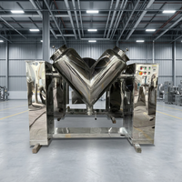 Mélangeur de poudre industriel en V à agitation, machine de mélange chimique, matériau SUS316L, moteur AC 4kW, capacité 1000L, haute performance