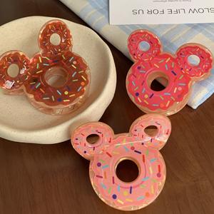 Pinza de Pelo con Diseño de Tiburón Donut Adorable, Sujetador de Cola de Caballo con Diseño Realista de Comida, Accesorio Elegante para el Cabello para Mujer, Venta al por Mayor - Product Image 2