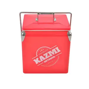 Nevera personalizada y bolsa refrigeradora de acero caja de metal para hielo enfriador de vino enfriador rodante regalo promocional nevera de vino