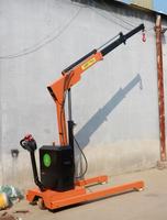 360 grue télécommande 1Ton 2Ton treuil électrique flèche hydraulique pour voiture camion Mobile télescopique Rotation moteur noyau