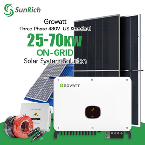 Système solaire photovoltaïque triphasé Growatt 220V/480V 25-70kW sur réseau, kit complet, norme américaine pour les États-Unis, le Canada et le Mexique - Product Image 2