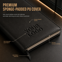 Carnet de luxe personnalisé, agenda, journal, planificateur avec logo sur mesure, impression personnalisable, fabricant