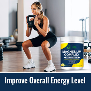 Etiqueta Personalizada ODM, Polvo de Magnesio Complejo con Sabor a Limón, Apoya la Salud Ósea y Promueve los Niveles de Relajación Muscular - Product Image 5