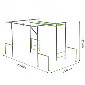 Zoshine <span class=keywords><strong>Barres</strong></span> <span class=keywords><strong>d</strong></span>'escalade multifonctionnelles de haute qualité, barre horizontale, aire de jeux familiale, utilisation en parc - Product Image 1