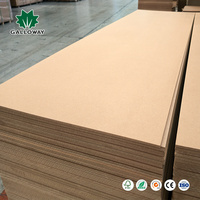 Expédition FCL de panneaux MDF HDF 15mm 18mm 1220x2440mm, feuilles de contreplaqué MDF brut pour meubles, armoires, planches de cuisine, dessus de table