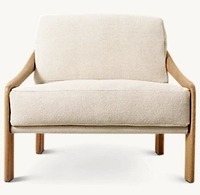 Minimalistische Italienische Wohnzimmerstühle Stoff-Chaiselongue Sofasessel mit Goldenem Metallgestell