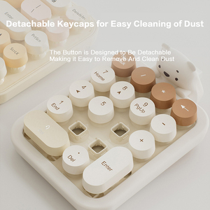 Ergonomic Portable Plastic USB 3.0 Numeric Keypad Plug and Play <b>Wireless</b> Detachable <b>Mini</b> Number <b>Keyboard</b> for Bank School Mall - Product Image 3
