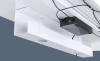 Gestion des câbles métalliques pour le contrôle moteur des bureaux debout électriques réglables en hauteur avec un design minimaliste