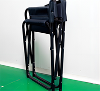 Chaise pliante légère Rouser pour le camping, la pêche, les pique-niques, chaise portable avec accoudoirs, structure en métal