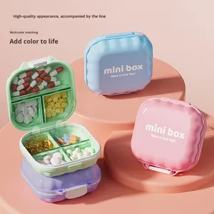 กล่องจัดระเบียบยาแบบพกพาขนาดเล็กสำหรับใช้ในบ้าน กล่องเตือนความจำสำหรับ 7 วัน 7 ครั้งต่อวัน สำหรับเก็บยา 3 มื้อต่อวัน - Product Image 1