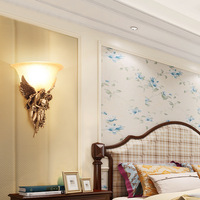 Vente flash - Lampe murale décorative moderne 220V 110V pour chambre à coucher, style européen romantique, ange