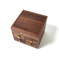 Boîte cadeau de luxe en bois laqué brillant de haute qualité pour gâteaux de lune, boîte à dattes personnalisée avec logo