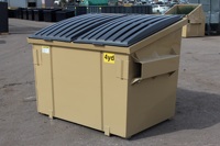 Conteneur à déchets en métal rectangulaire, conteneur à déchets en métal à structure plate, fabrication directe