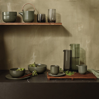 Ensemble de vaisselle en céramique mate classique fait à la main salade/bol à céréales plat à lait principal Pot tasse et tasse ensembles de Table