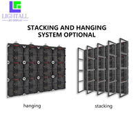 Layar Dalam Ruangan Warna Penuh 500*1000Mm Panel Aluminium Die Casting P3.91 LED Video Dinding P2.6/P2.9/P3.9/P4.8 Layar LED untuk Panggung