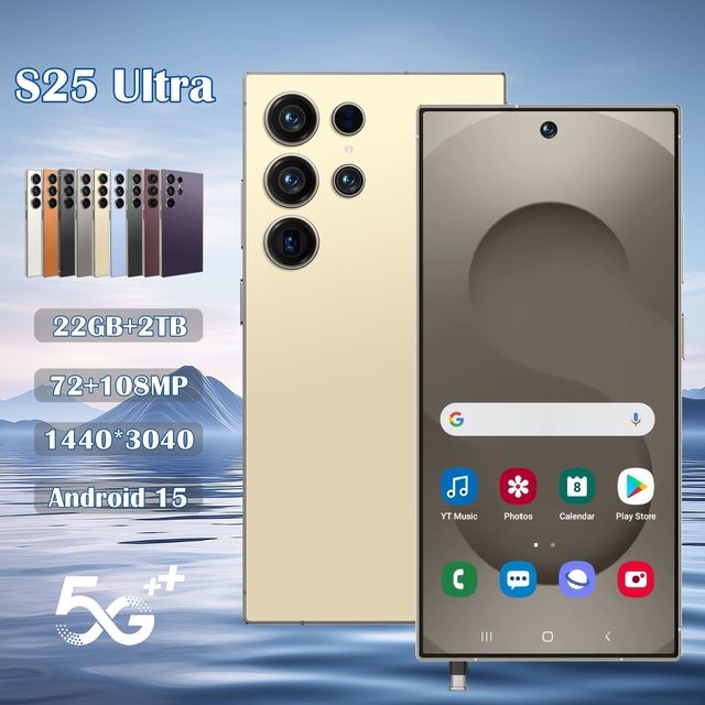 New S25 Ultra 22GB+2TB Smartphones 5G Dual SIM Cellphone Mobile Phone Big Screen Global 5G Android 15 S25 Ultra Smartphone