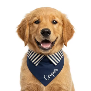 Modern Luxury Embroidered Print Pet Bandana Adjustable Triangular Scarf Bib for Dogs <b>Cats</b> Kitten Puppy Small <b>Cat</b> Dogs <b>Collar</b> - Product Image 5