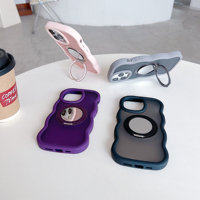 Fundas Magnéticas de TPU para Teléfono, con Carga Inalámbrica, Espejo Protector, para iPhone 17 Pro Max 16 15, Diseño Ondulado, Superventas