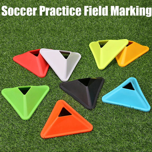 Dischi Triangolari per Allenamento <span class=keywords><strong>Calcio</strong></span>, Leggeri in Materiale PE, Marcatori Durevoli per <span class=keywords><strong>Calcio</strong></span>, Coni per Agilità e Coordinazione all'Aperto - Product Image 2