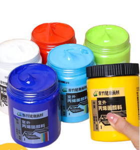 Venta al por mayor 500ml pinturas de pared Liquied acrílico pintura Color Set OEM para pintura al aire libre 3D pintura acrílica - Product Image 1