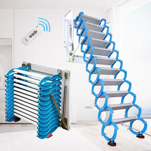 Haute qualité 2m 3m plafond intérieur électrique manuel pliable Loft échelle à bas <span class=keywords><strong>prix</strong></span> - Product Image 3