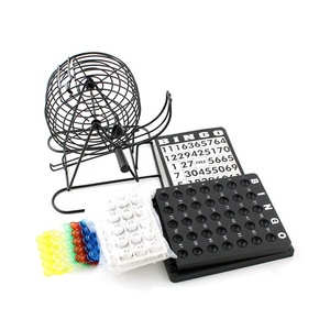 Fournitures <span class=keywords><strong>de</strong></span> bingo vintage, y compris cartes, puces, boules, cage à rouleaux en laiton et ensemble <span class=keywords><strong>de</strong></span> <span class=keywords><strong>jeux</strong></span> <span class=keywords><strong>de</strong></span> bingo <span class=keywords><strong>pour</strong></span> adultes, personnes âgées et famille - Product Image 3
