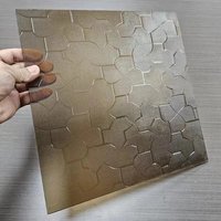 Vidrio estampado Normal Claro Ultraclear Gris Karatachi 3mm 4mm 5mm Espesor para uso industrial Cocina Baño Comedor